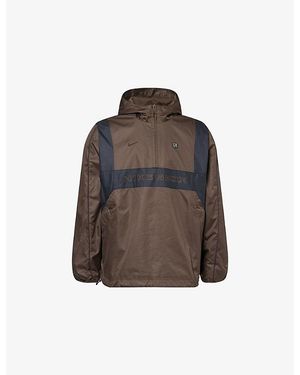 Nike Shox Hooded Shell Pullover Jacket - Brown