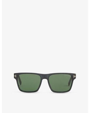 Tom Ford Tr001981 Calder Square-Frame Acetate Sunglasses - Green