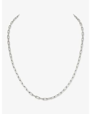 Cartier Santos De Small 18Ct Non-Rhodiumised Chain Necklace - Metallic
