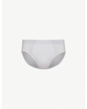 Hanro Basic Slim-Fit Cotton Briefs Xxl - White