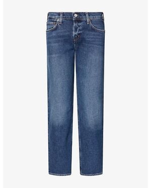 Agolde Stovepipe 29In Slim-Leg Denim Jeans - Blue