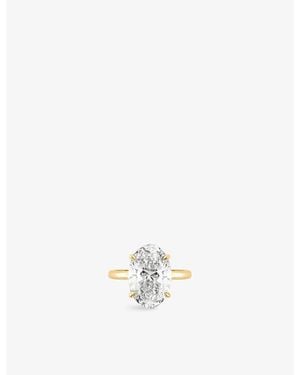 The Diamond Lab Timeless Oval-Cut 18Ct- And 5.14Ct Lab-Grown Diamond Ring - White