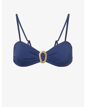 Away That Day Cabo Verde Bikini Top - Blue