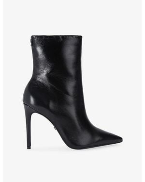 KG by Kurt Geiger Tokyo Leather Heeled Ankle Boots - Black