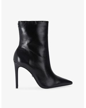 KG by Kurt Geiger Tokyo Leather Heeled Ankle Boots - Black