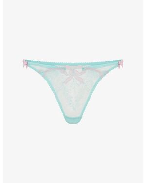 Agent Provocateur Lisetta Lace Thong - Blue