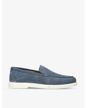 Loake Tuscany Slip-On Suede Loafers - Blue