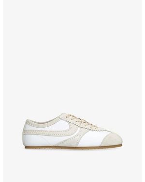 Dries Van Noten Dustin Leather Trainers - White