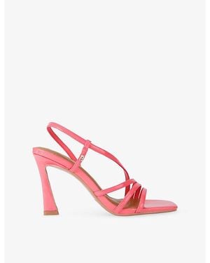 KG by Kurt Geiger Sweetie Faux-Leather Heeled Sandals - Pink