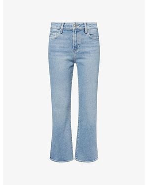 PAIGE Mason Crop Bootcut-Leg Denim Jeans - Blue