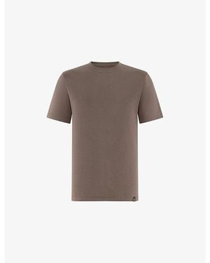 BOGGI Crewneck Stretch Pima Cotton T-Shirt - Brown