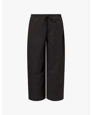 Dissh Zahara Wide-Leg Cotton Pants - Black