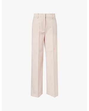 Weekend by Maxmara Visivo Straight-Leg Wool Pants - Natural