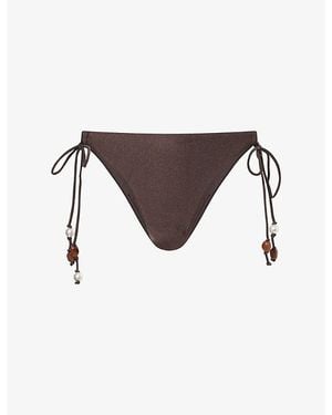 Seafolly Palermo Tie-Side Bikini Bottoms - Brown