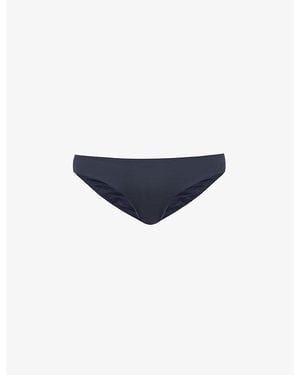 Seafolly Collective Hipster Low-Rise Nylon-Blend Bikini Bottoms - Blue