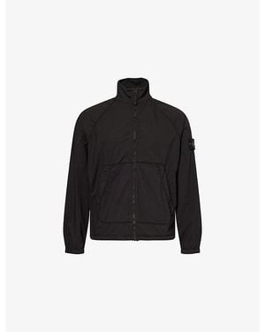 Stone Island Paracadute Stretch-Cotton Tela Track Jacket - Black