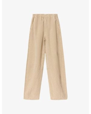 AllSaints Jett Wide-Leg Lyocell-Blend Trousers - Natural