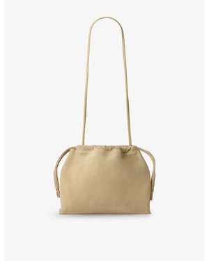 Soeur Suzette Suede Shoulder Bag - White