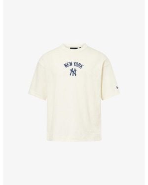 KTZ New York Yankees Mlb Waffle Cotton T-Shirt - White