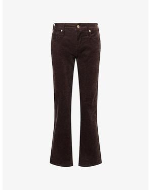 7 For All Mankind Calie Straight Corduroy Jeans - Brown