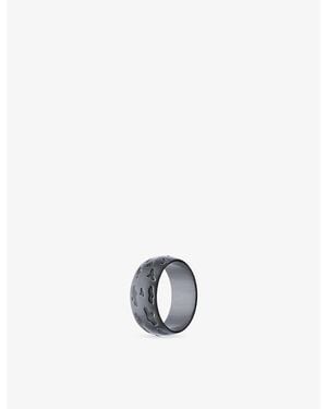 La Maison Du Couturier Biiju Leopard Rhodium-Plated Sterling Ring - White
