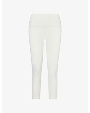 Sisterly Tribe Softsculpt Capri High-Rise Studio Leggings - White