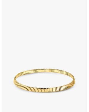 BVLGARI Tubogas 18Ct And 0.48Ct Brilliant-Cut Diamond Necklace - Metallic
