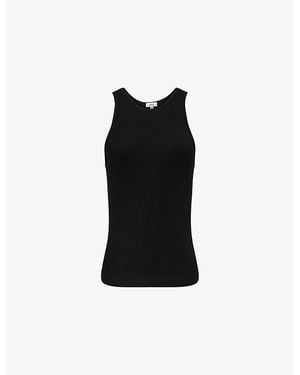 Agolde Finch Double-Layered Jersey Tank Top - Black