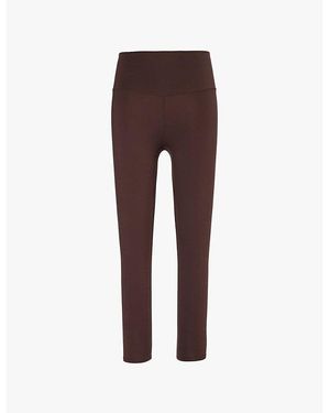 Varley Freesoft High-Rise Stretch-Woven Leggings - Brown