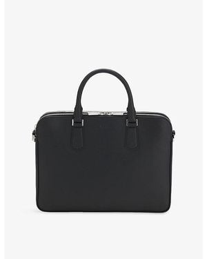 BOSS Emed Leather Document Case - Black