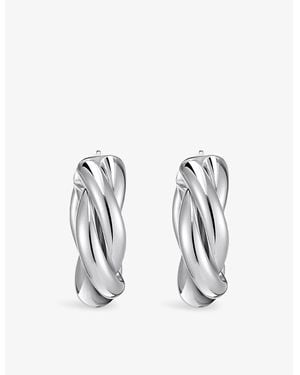 Thomas Sabo Intertwined 925 Sterling Hoop Earrings - Metallic