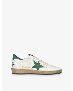Golden Goose Ball Star 10502 Leather Sneakers - Green