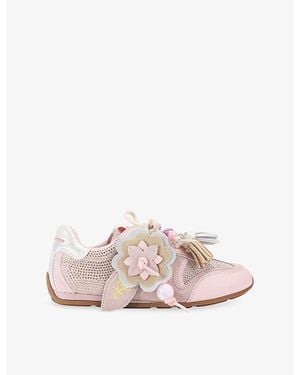 KG by Kurt Geiger Lennon Suede Trainers - Pink