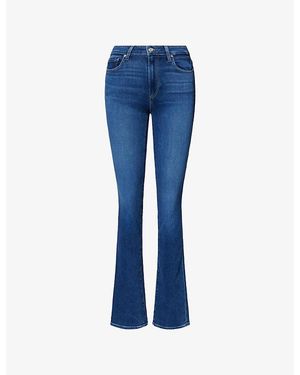 PAIGE Hoxton Straight 34In Denim Jeans - Blue