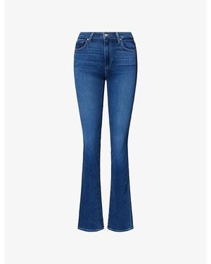 PAIGE Hoxton Straight 34In Denim Jeans - Blue