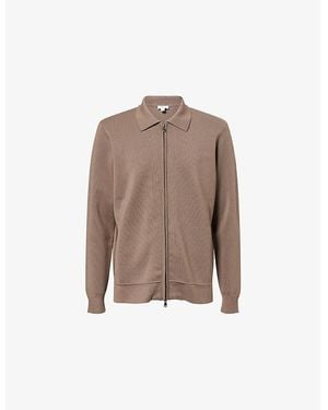 Sunspel Regular-Fit Zip Wool Jacket - Brown