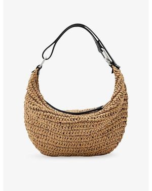 AllSaints Luna Micro Paper Shoulder Bag - White