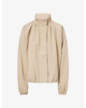 Dissh Oaklee Batwing-Sleeve Cotton-Blend Jacket - Natural