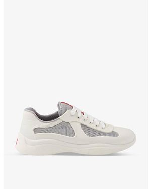 Prada America's Cup Soft Rubber And Bike Fabric Trainers - White