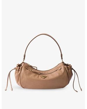 Prada Small Leather Hobo Bag - Multicolour