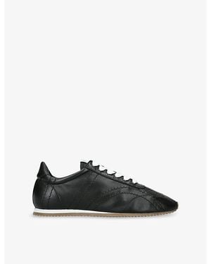 TOTEME Flex Leather Sneakers - Black