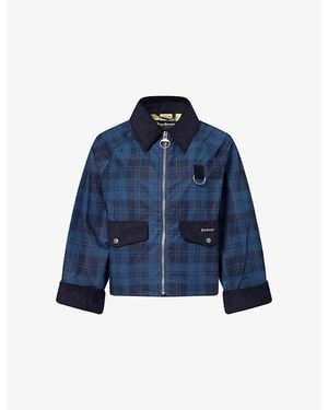 Barbour Baiton Check Cotton Jacket - Blue