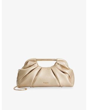 Dune Ebecci Faux-Leather Clutch Bag - Natural