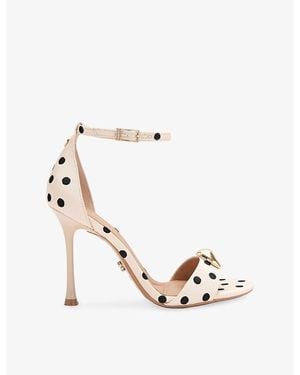 Carvela Kurt Geiger Incanto Woven Heeled Sandals - Metallic