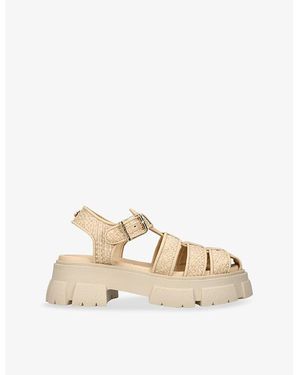 Steve Madden Amina Woven Sandals - Natural