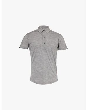 Orlebar Brown Sebastian Tailored-Fit Wool Stretch-Jersey Polo Shirt - Gray