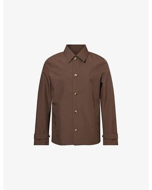 Raith Carlos Cropped Woven Trench Jacket - Brown