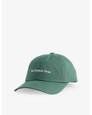 Frankie Shop Frankie Brand-Embroidered Cotton Baseball Cap - Green