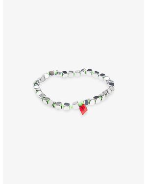 HUGO Cube Stainless-Steel Bracelet - White