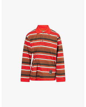Damson Madder Noah Cinch Layered Cotton-Jersey Rugby Sweatshirt